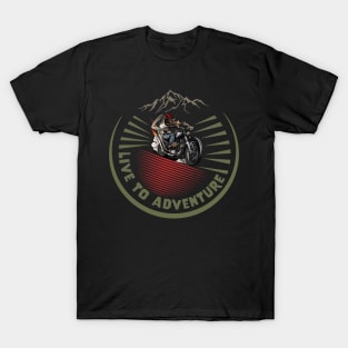 Live to adventure wolf T-Shirt